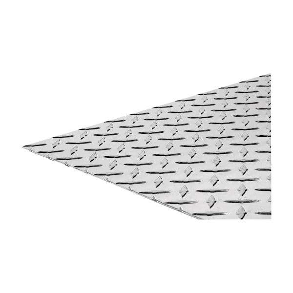 Steelworks Boltmaster 0.1 in. X 12 in. W X 24 in. L Bright Aluminum Tread Plate 11259 - main